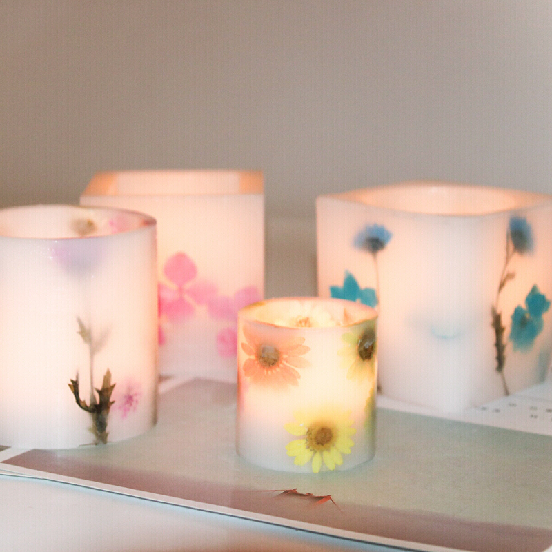 Candle Holder Set - Nến Cốc Khuôn Rỗng Sáp Hộp