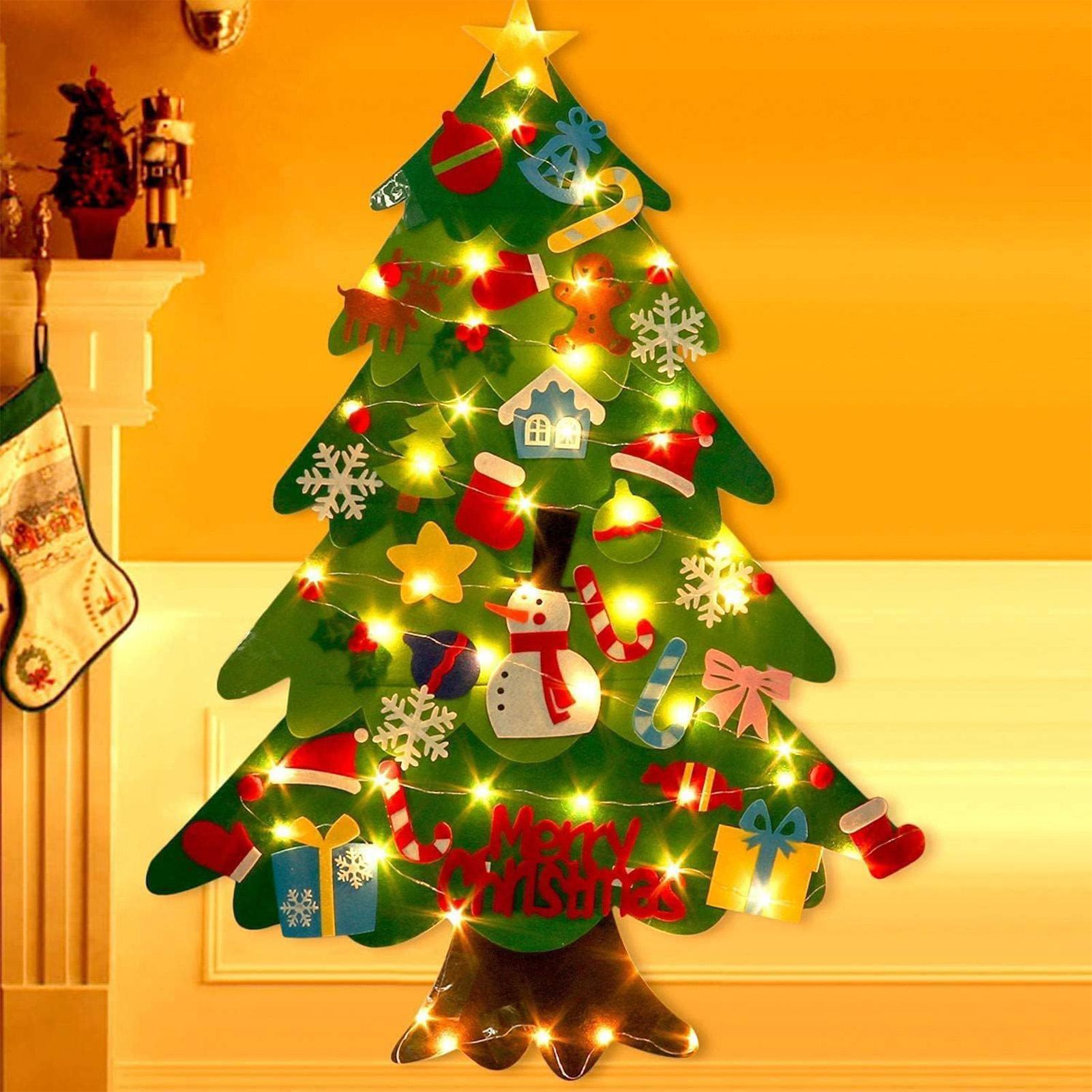 Non-woven Felt Christmas Tree  - đánh giá và giá Pendant Lighting Christmas Decor