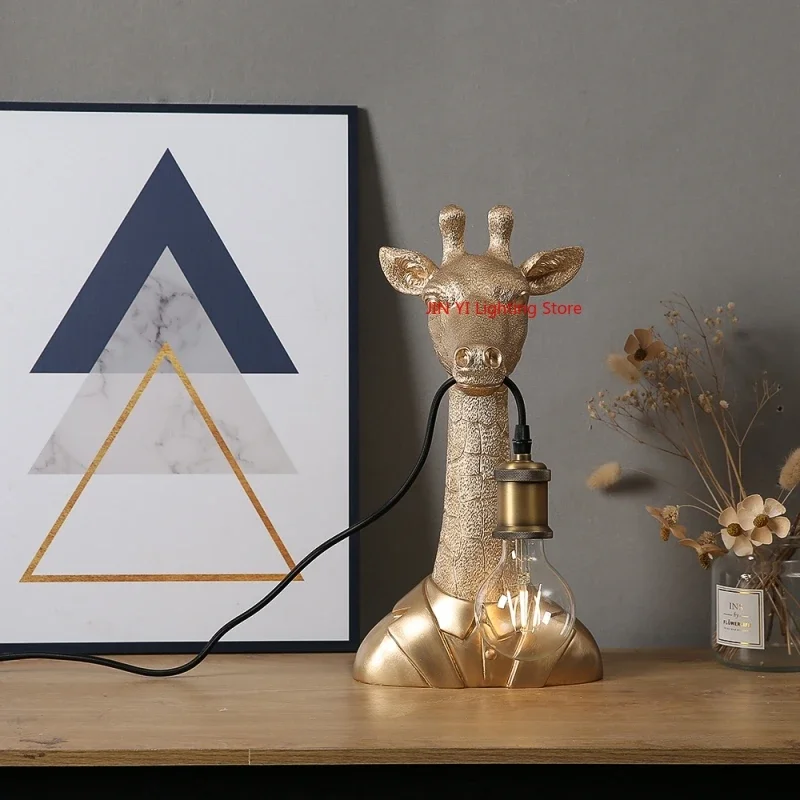 Golden Hot Sales Resin Giraffe - đánh giá và giá Decor Lighting Sales
