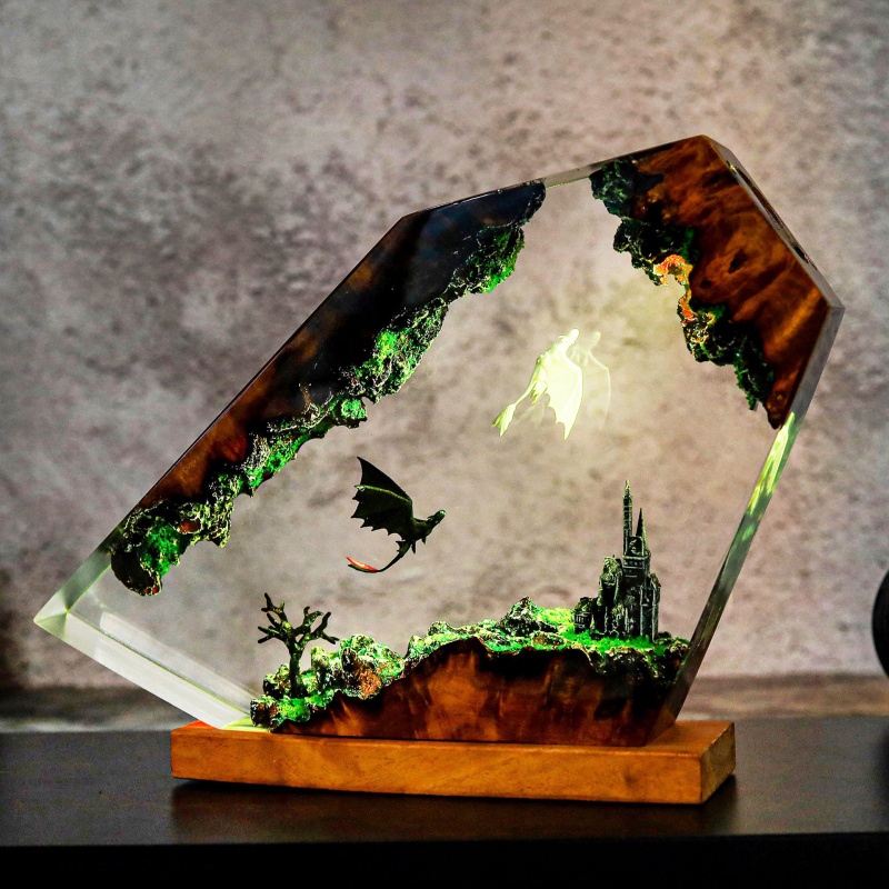 Creative Resin Night Light Bed - đánh giá và giá Decor Lighting Sales