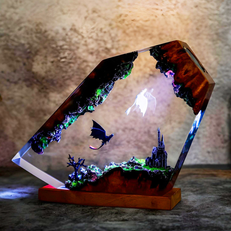 Creative Resin Night Light Bed - đánh giá và giá Decor Lighting Sales