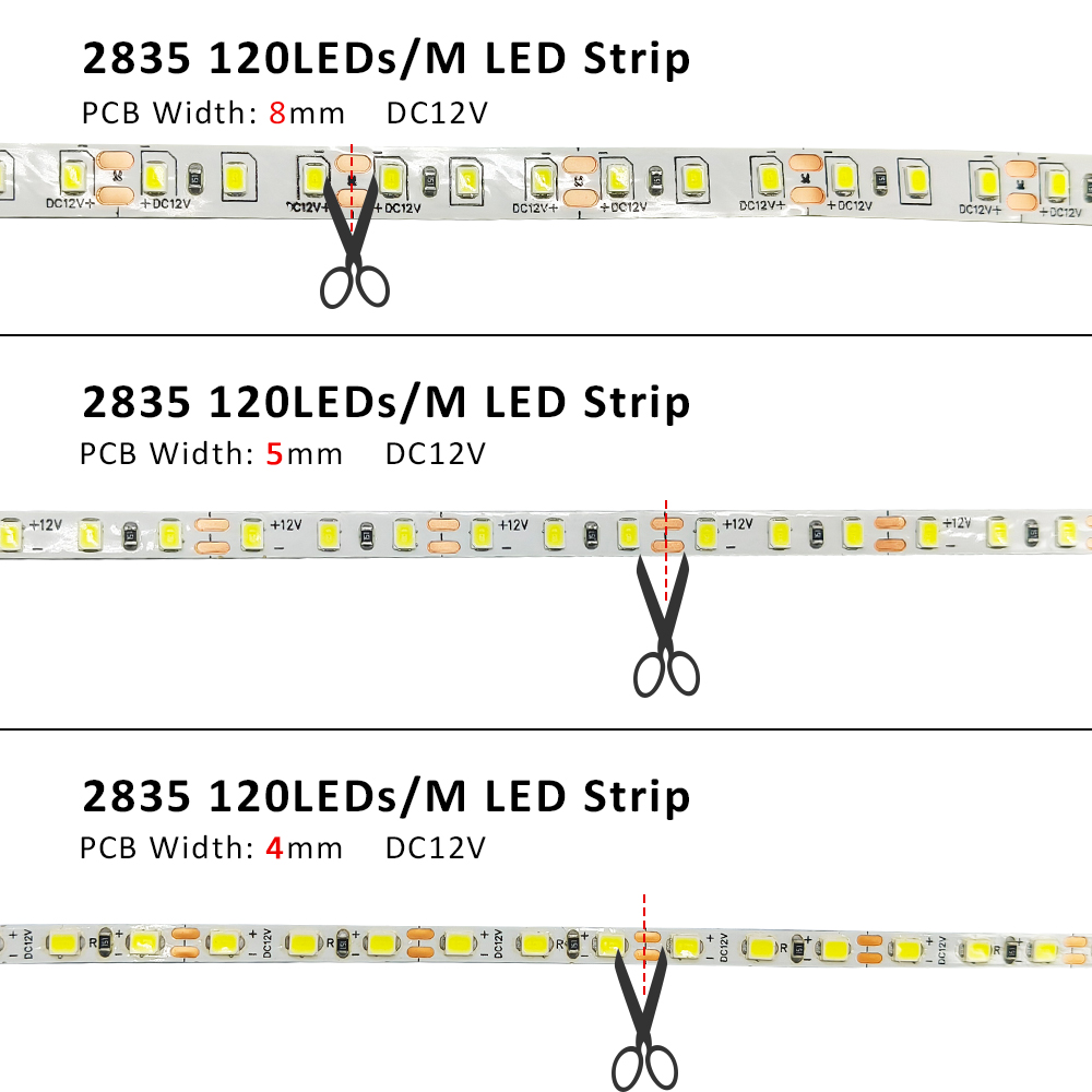 12V 5m LED Strip Light SMD 283 - đánh giá và giá Decor Lighting Hours