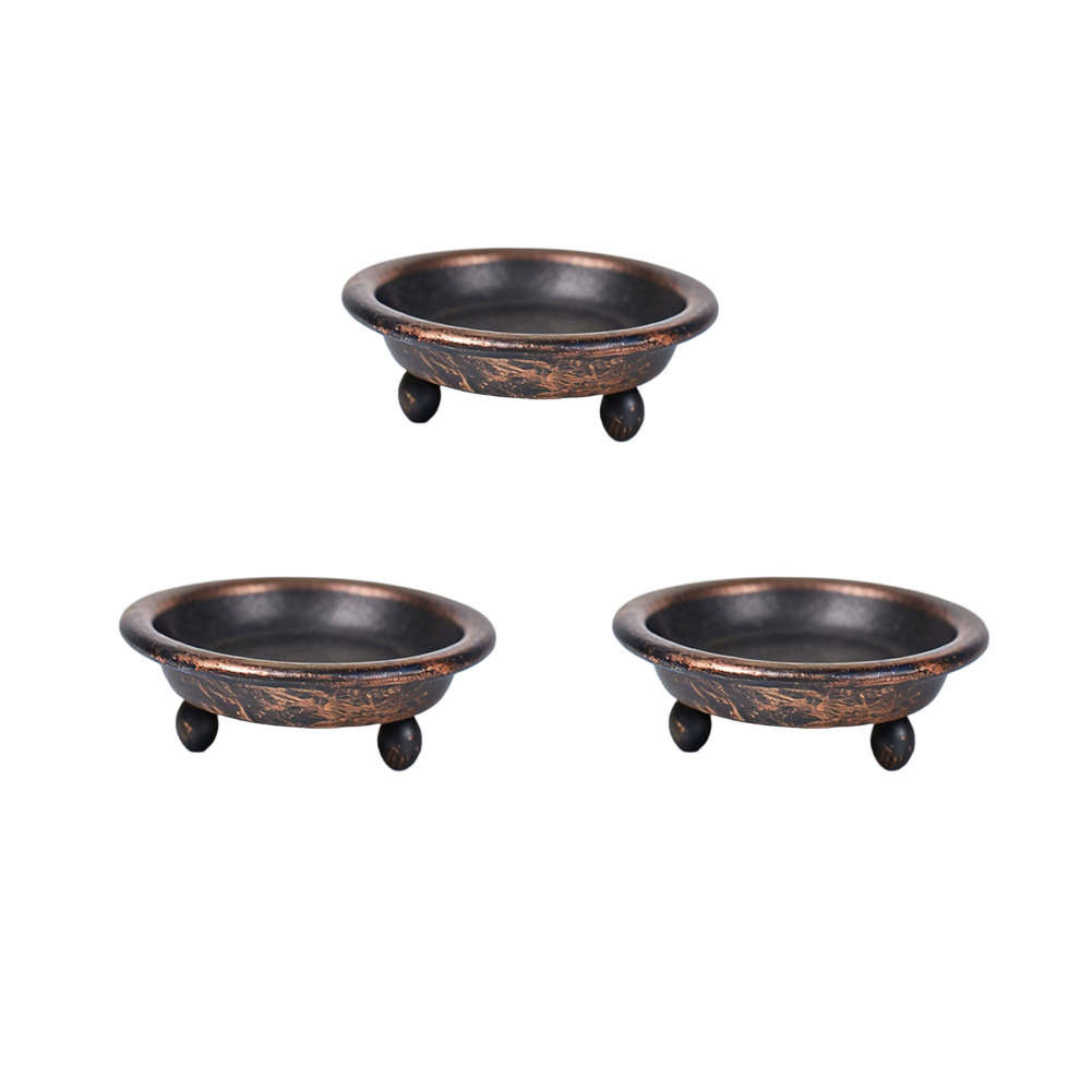 Elegant Black Gold Round Candl - đánh giá và giá Candle Holder Set