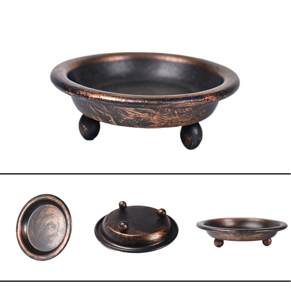 Elegant Black Gold Round Candl - đánh giá và giá Candle Holder Set