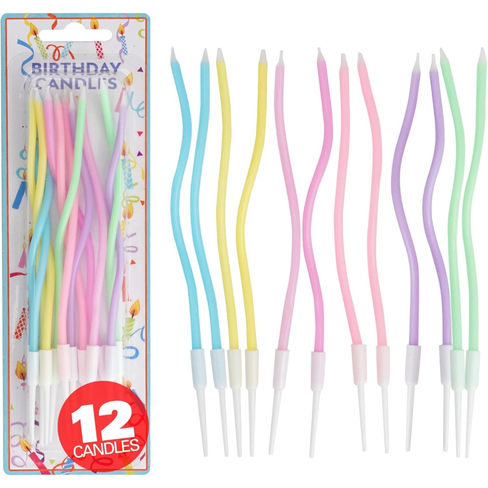Rainbow Spiral Birthday Cake C - đánh giá và giá Candle Holder Set