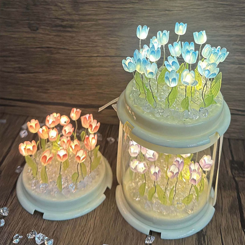 DIY Tulip Lamp Simulation Flow - đánh giá và giá Decor Lighting Table Lamps