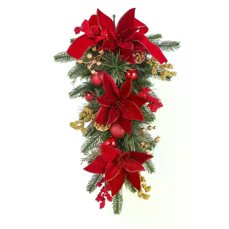 60CM Christmas Wreath Pendant  - đánh giá và giá Pendant Lighting Christmas Decor
