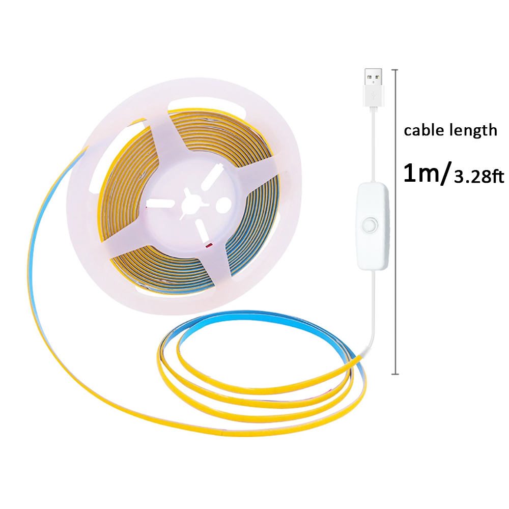 3mm Ultra Thin Led COB Strip U - đánh giá và giá Decor Lighting Hours