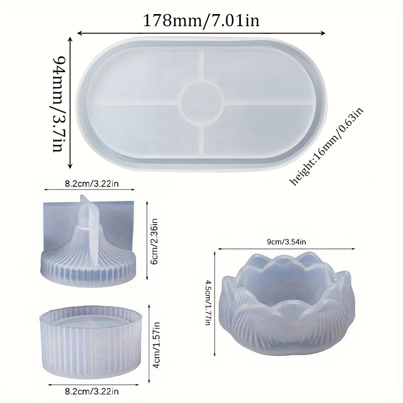 DIY Lotus Candle Holder 3 Piec - đánh giá và giá Candle Holder Set