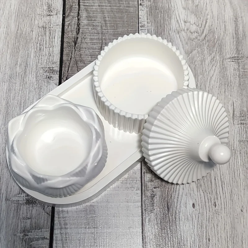 DIY Lotus Candle Holder 3 Piec - đánh giá và giá Candle Holder Set