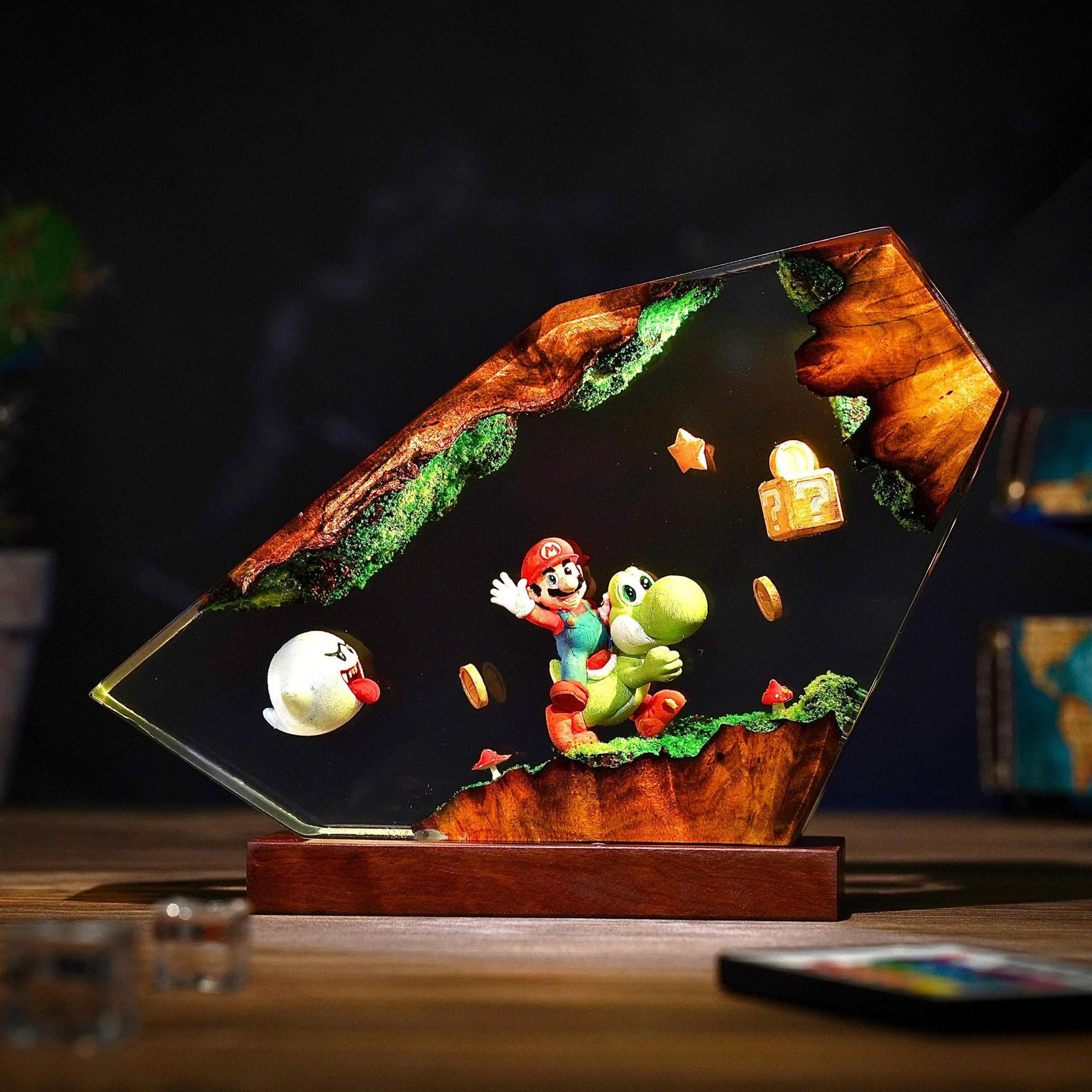 Table Resin Lamp Cartoon Anime - đánh giá và giá Decor Lighting Table Lamps