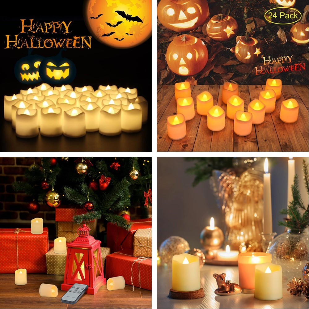 12/24Pcs Flameless LED Tea Lig - đánh giá và giá Decor Lighting Hours