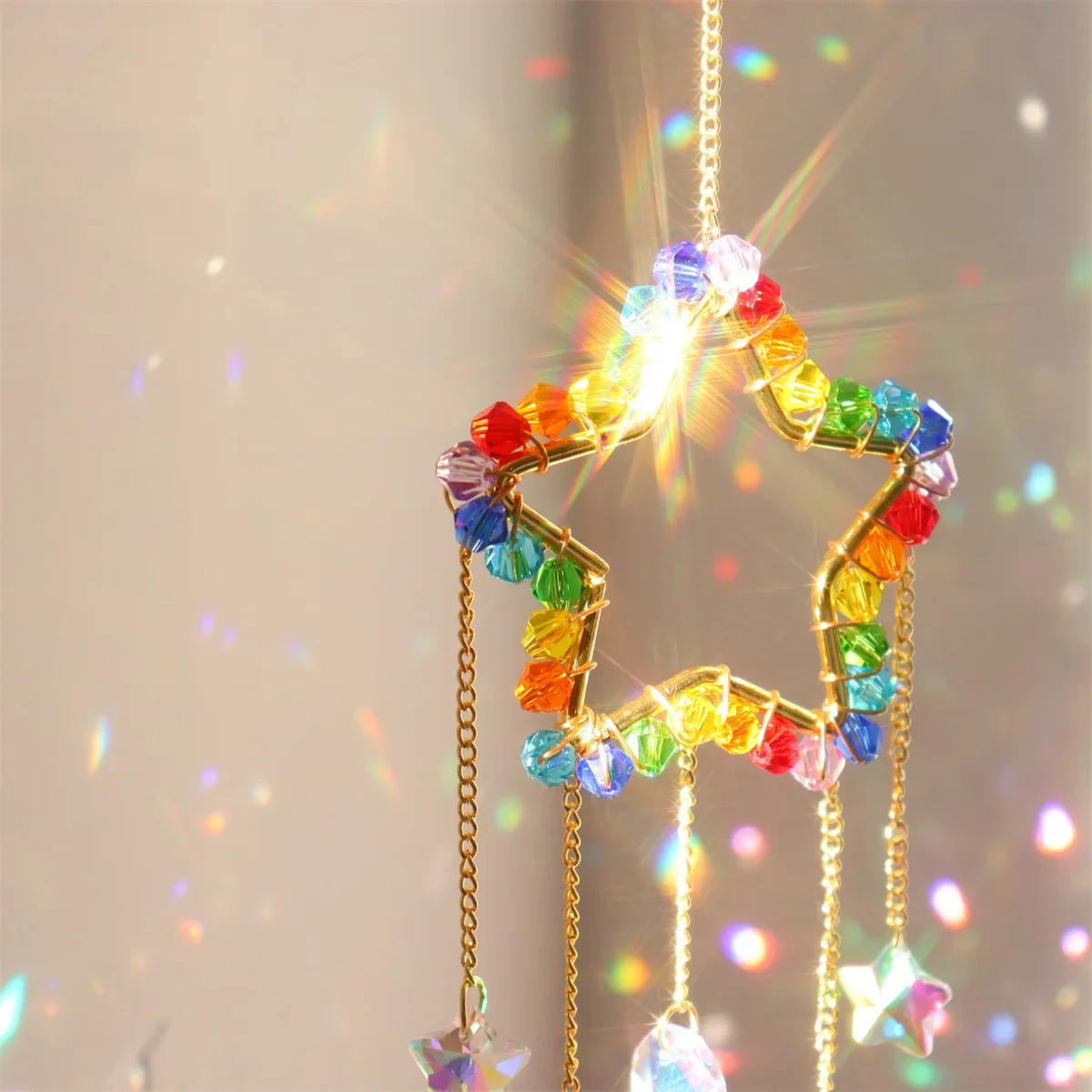 Chakra Suncatcher Rainbow Pris - đánh giá và giá Pendant Lighting Christmas Decor