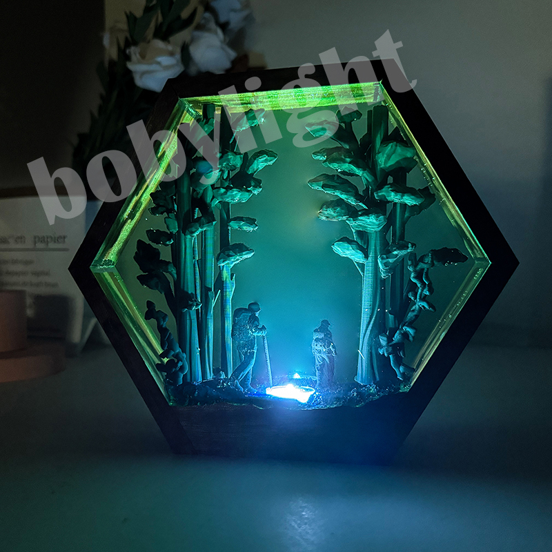 Hiker Figure Table Resin Lamp  - đánh giá và giá Decor Lighting Table Lamps