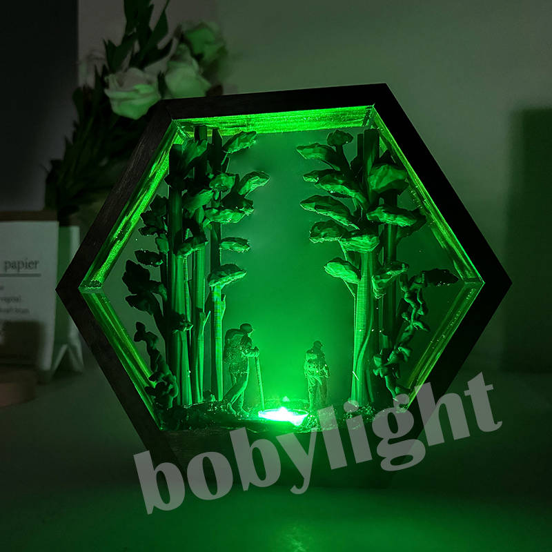 Hiker Figure Table Resin Lamp  - đánh giá và giá Decor Lighting Table Lamps