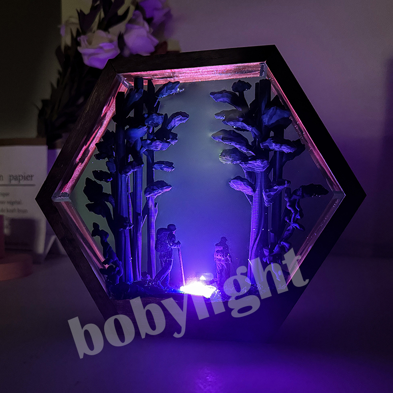 Hiker Figure Table Resin Lamp  - đánh giá và giá Decor Lighting Table Lamps