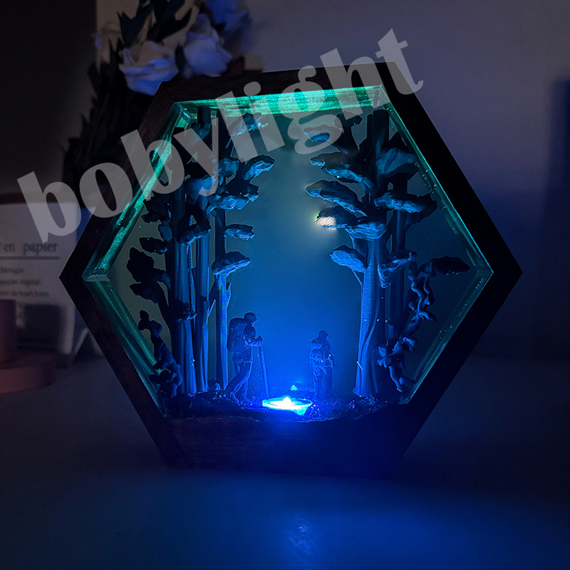 Hiker Figure Table Resin Lamp  - đánh giá và giá Decor Lighting Table Lamps