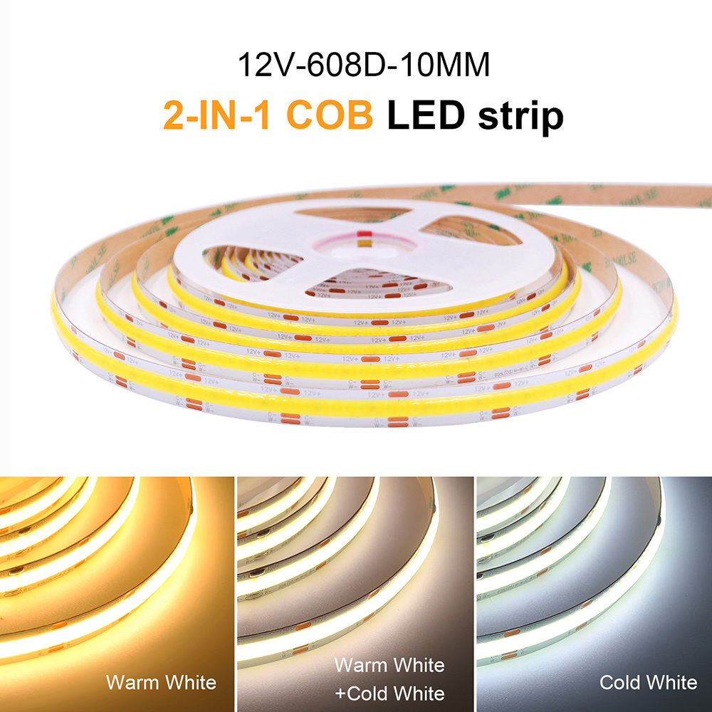 12V 24V COB CCT Led Strip Ligh - đánh giá và giá Decor Lighting Hours