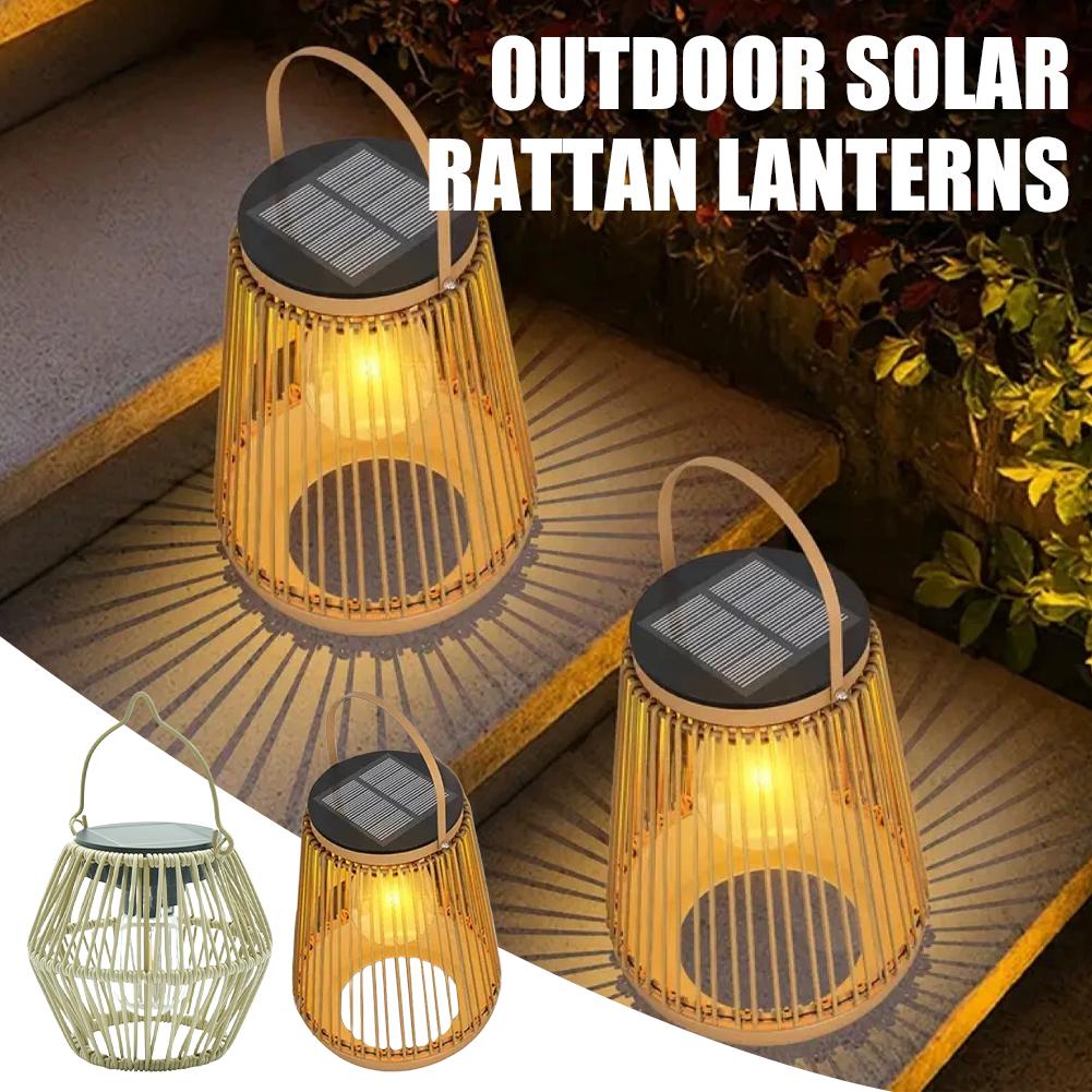 IP65 Waterproof Solar Rattan L - đánh giá và giá Decor Lighting Table Lamps