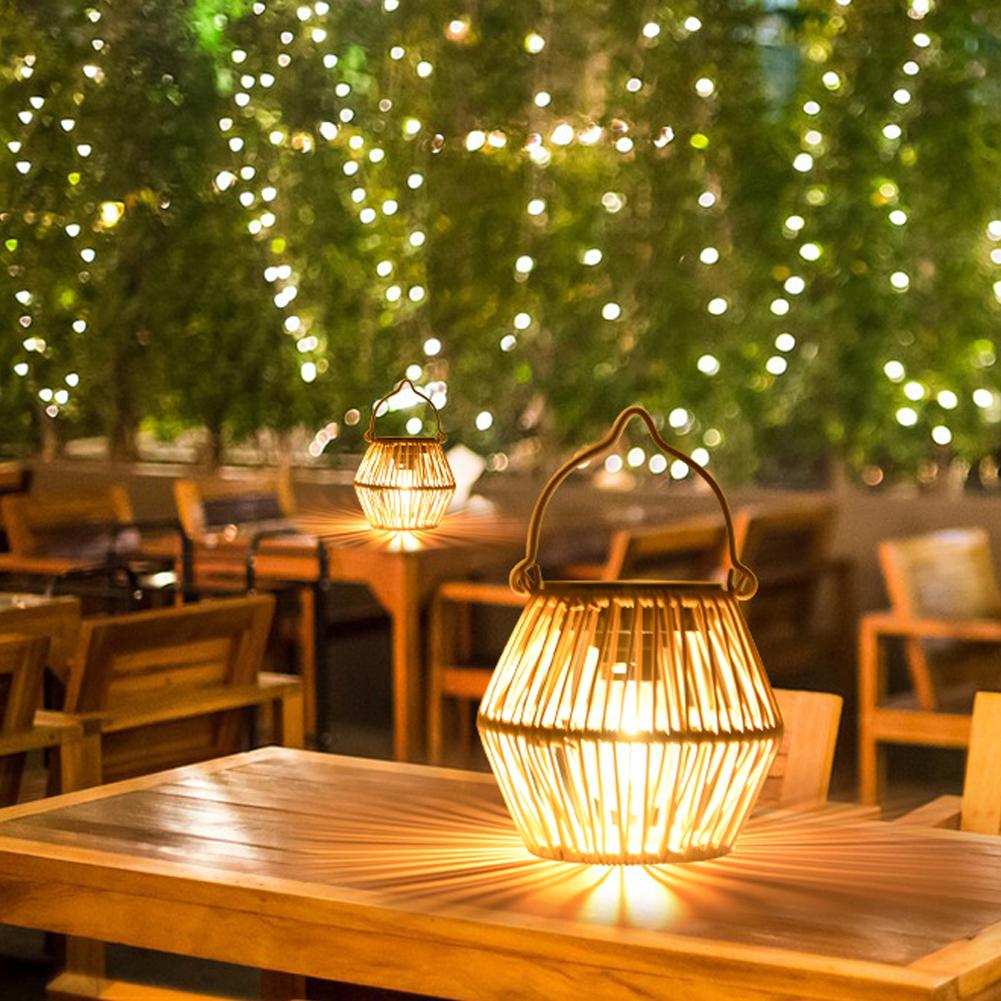 IP65 Waterproof Solar Rattan L - đánh giá và giá Decor Lighting Table Lamps