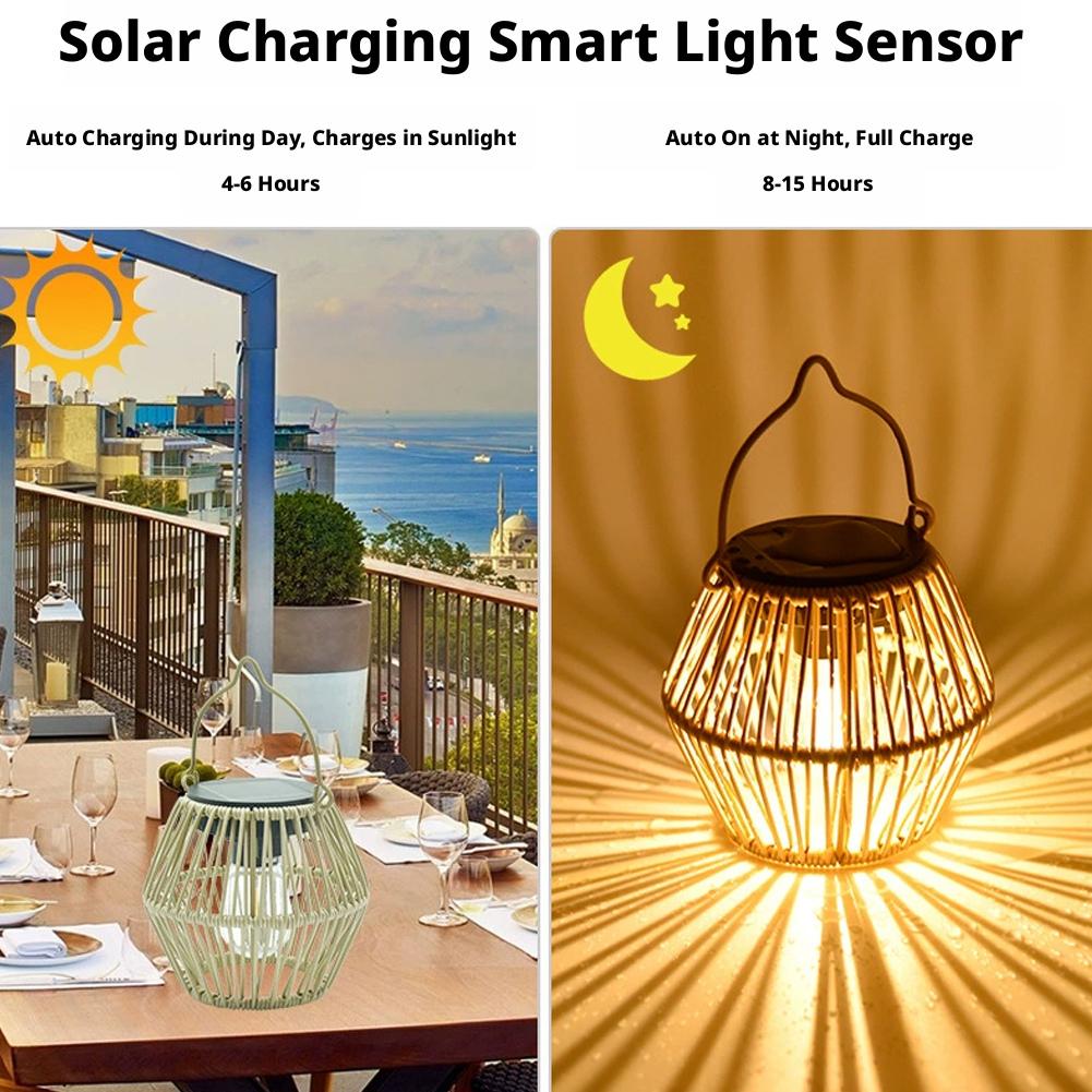 IP65 Waterproof Solar Rattan L - đánh giá và giá Decor Lighting Table Lamps