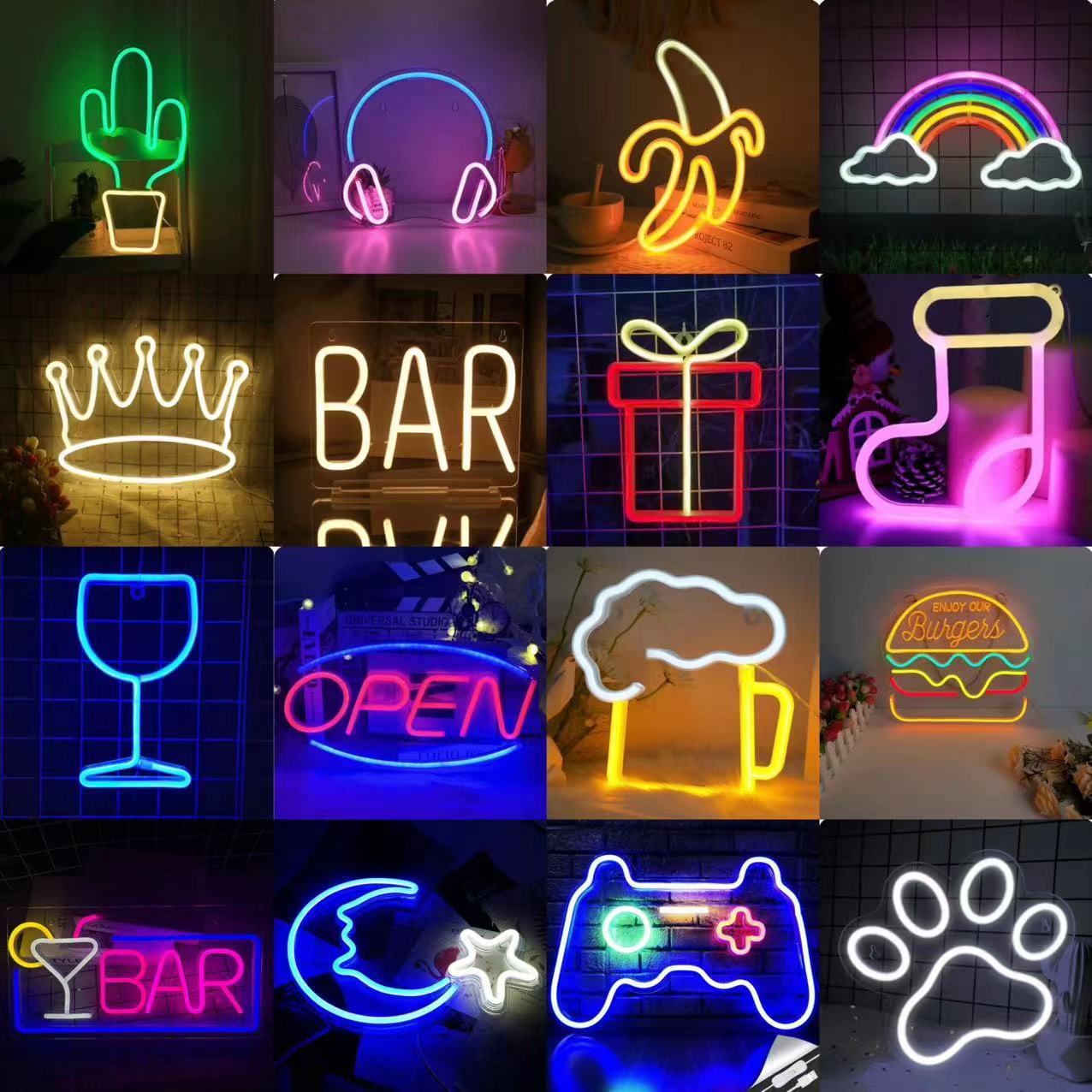 Custom LED Neon Sign with USB/ - đánh giá và giá Pendant Lighting Christmas Decor